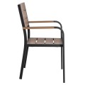 ARMCHAIR ALUMINUM SAGA FK5127.03 BLACK WITH POLYWOOD SEAT AND BACKREST 56x55x85,5Hcm. ARMCHAIR ALUMINUM SAGA FK5127.03 BLACK WITH POLYWOOD SEAT AND BACKREST 56x55x85,5Hcm.