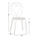 OUTDOOR DINING SET 3PCS FK11875 METALLIC WHITE