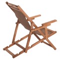 FOLDING BEACH CHAIR LIMNOS FK11433.04T BEECH WOOD NATURAL COLOR WITH ARMS TEXTLINE FABRIC MOCHA COLOR FOLDING BEACH CHAIR LIMNOS FK11433.04T BEECH WOOD NATURAL COLOR WITH ARMS TEXTLINE FABRIC MOCHA COLOR