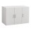 UPPER CABINET FOR 3-LEAF WARDROBE ALIVIA FK351.05 MELAMINE IN WHITE 90,2x42x60Hcm.