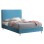 BED MAYLIN FK598.08 WITH BLUE-GREEN VELVET FOR MATTRESS 120x200cm.
