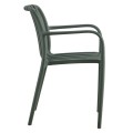 ARMCHAIR POLYPROPYLENE TIPPY FK5940.07 DARK OLIVE 55x55x81Hcm. ARMCHAIR POLYPROPYLENE TIPPY FK5940.07 DARK OLIVE 55x55x81Hcm.
