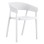 ARMCHAIR POLYPROPYLENE PERFOE FK5941.01 IN WHITE 56x50x73Hcm.