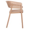 ARMCHAIR POLYPROPYLENE PERFOE FK5941.03 IN CAPPUCCINO 56x50x73Hcm. ARMCHAIR POLYPROPYLENE PERFOE FK5941.03 IN CAPPUCCINO 56x50x73Hcm.