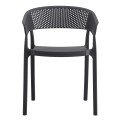 ARMCHAIR POLYPROPYLENE PERFOE FK5941.10 IN GREY 56x50x73Hcm. ARMCHAIR POLYPROPYLENE PERFOE FK5941.10 IN GREY 56x50x73Hcm.