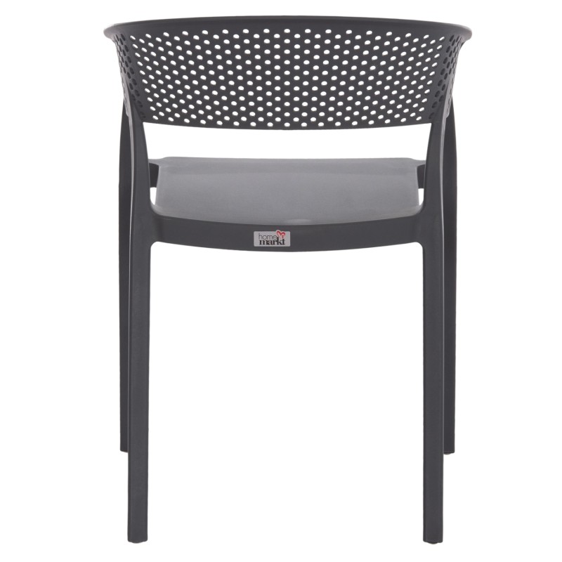 ARMCHAIR POLYPROPYLENE PERFOE FK5941.10 IN GREY 56x50x73Hcm. ARMCHAIR POLYPROPYLENE PERFOE FK5941.10 IN GREY 56x50x73Hcm.