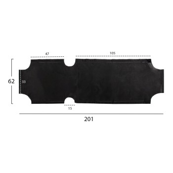 REPLACEMENT TEXTILENE COVER FK5072.90 600gr/m2 2x1 FOR CLASSIC SUNBEDS IN BLACK REPLACEMENT TEXTILENE COVER FK5072.90 600gr/m2 2x1 FOR CLASSIC SUNBEDS IN BLACK