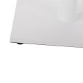 BASE FOR BAR TABLE FK439.02 METAL IN WHITE MATTE WITH HEIGHT ADJUSTERS 46Χ46Χ108Hcm. BASE FOR BAR TABLE FK439.02 METAL IN WHITE MATTE WITH HEIGHT ADJUSTERS 46Χ46Χ108Hcm.
