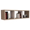 WALL SHELF MELAMINE SONOMA & WHITE 90x22x25,6Hcm.FK9228.12