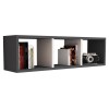 WALL SHELF MELAMINE GREY & WHITE 90x22x25,6Hcm.FK9228.13
