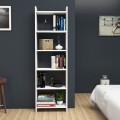 BOOKCASE CLASSIKER FK9226.11 MELAMINE WHITE 48,5x22x160Hcm. BOOKCASE CLASSIKER FK9226.11 MELAMINE WHITE 48,5x22x160Hcm.