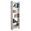 BOOKCASE CLASSIKER FK9226.11 MELAMINE WHITE 48,5x22x160Hcm.