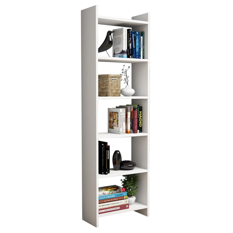 BOOKCASE CLASSIKER FK9226.11 MELAMINE WHITE 48,5x22x160Hcm. BOOKCASE CLASSIKER FK9226.11 MELAMINE WHITE 48,5x22x160Hcm.
