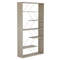 BOOKCASE TARS MELAMINE SONOMA-WHITE METAL RODS 84x24x157Hcm.FK2240.11 BOOKCASE TARS MELAMINE SONOMA-WHITE METAL RODS 84x24x157Hcm.FK2240.11