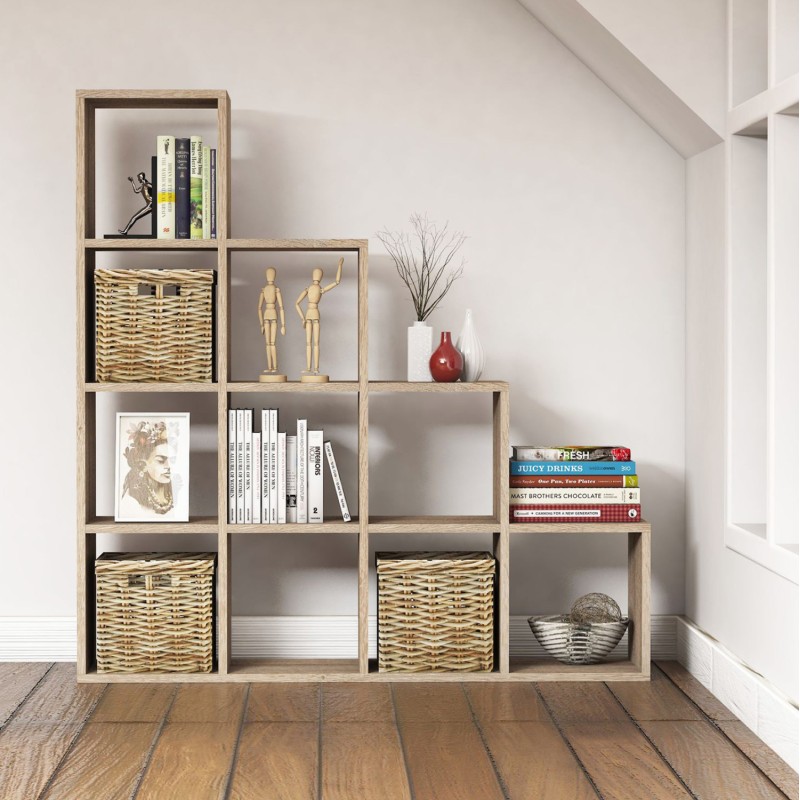 BOOKCASE SCALE FK9238.12 MELAMINE SONOMA 120x30x123,6Hcm. BOOKCASE SCALE FK9238.12 MELAMINE SONOMA 120x30x123,6Hcm.