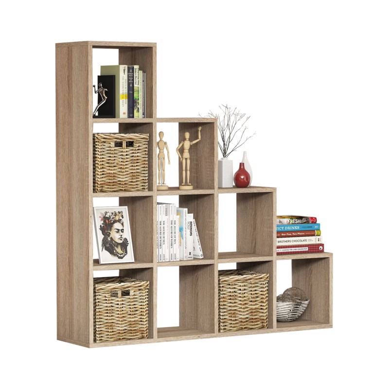 BOOKCASE SCALE FK9238.12 MELAMINE SONOMA 120x30x123,6Hcm. BOOKCASE SCALE FK9238.12 MELAMINE SONOMA 120x30x123,6Hcm.