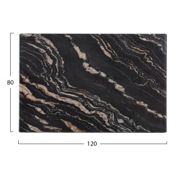 TABLETOP RECTANGULAR FK5630.15 WERZALIT 120X80cm. BLACK GOLD MARBLE 5787 TABLETOP RECTANGULAR FK5630.15 WERZALIT 120X80cm. BLACK GOLD MARBLE 5787
