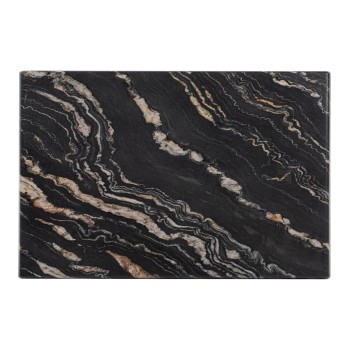 TABLETOP RECTANGULAR FK5630.15 WERZALIT 120X80cm. BLACK GOLD MARBLE 5787