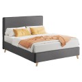 BED MAYLIN FK598.10 GREY FABRIC & DARK GREY RAIL FOR MATTRESS 120x200cm. BED MAYLIN FK598.10 GREY FABRIC & DARK GREY RAIL FOR MATTRESS 120x200cm.