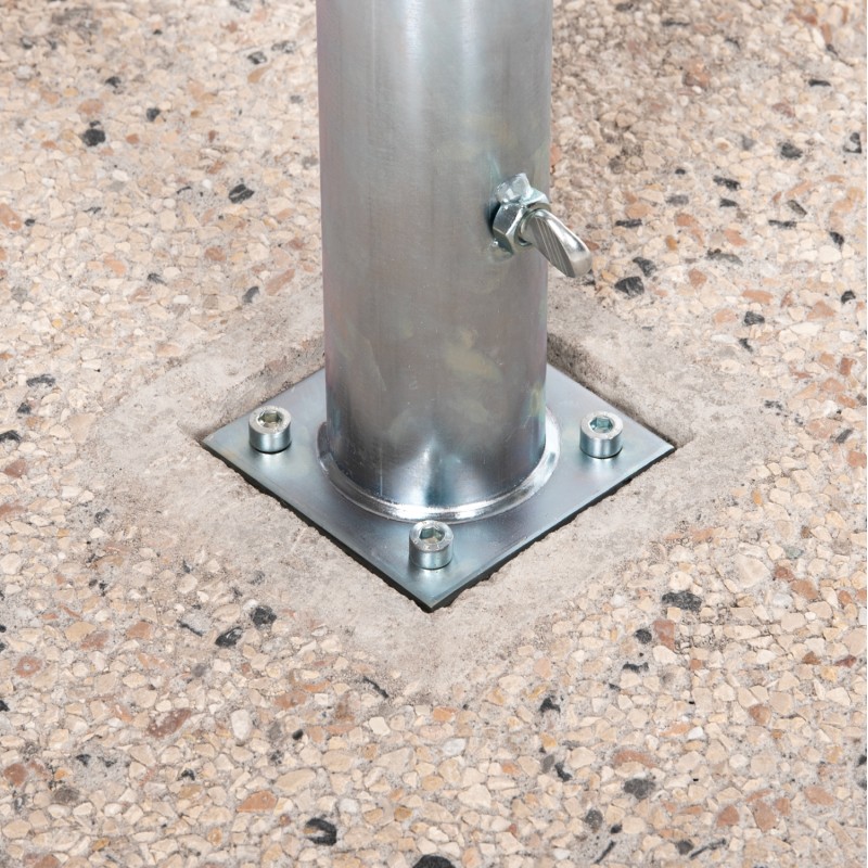 PREMIUM UMBRELLA BASE FK5476.70P CONCRETE MOSAIC 70KG WITH HANDLES AND GALVANISED TUBE Φ62mm PREMIUM UMBRELLA BASE FK5476.70P CONCRETE MOSAIC 70KG WITH HANDLES AND GALVANISED TUBE Φ62mm