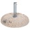 PREMIUM UMBRELLA BASE FK5476.70P CONCRETE MOSAIC 70KG WITH HANDLES AND GALVANISED TUBE Φ62mm