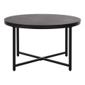 COFFEE TABLE FK9420.03 MELAMINE BLACK MARBLE-BLACK METAL LEGS Φ80x48,5Hcm. COFFEE TABLE FK9420.03 MELAMINE BLACK MARBLE-BLACK METAL LEGS Φ80x48,5Hcm.