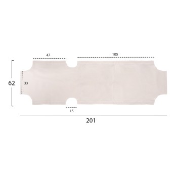 REPLACEMENT TEXTILENE COVER FK5072.03 600gr/m2 2x1 FOR CLASSIC SUNBEDS IN WHITE REPLACEMENT TEXTILENE COVER FK5072.03 600gr/m2 2x1 FOR CLASSIC SUNBEDS IN WHITE