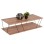 COFFEE TABLE TARS FK8927.11 NATURAL OAK MELAMINE-BLACK METAL RODS 120Χ50Χ30Hcm.