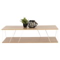 COFFEE TABLE TARS FK8927.14 SONOMA MELAMINE-WHITE METAL RODS 120Χ50Χ30Hcm. COFFEE TABLE TARS FK8927.14 SONOMA MELAMINE-WHITE METAL RODS 120Χ50Χ30Hcm.