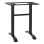 BAR TABLE BASE METAL MEDIUM HEIGHT FK479.01 DOUBLE IN BLACK COLOR 40Χ80Χ91Hcm.