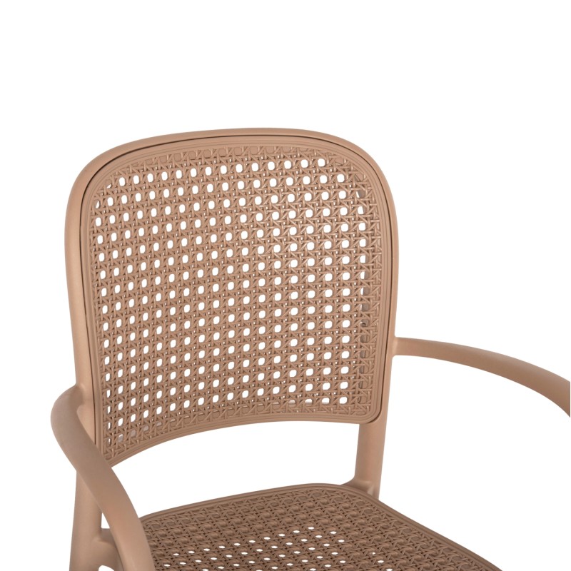 ARMCHAIR POLYPROPYLENE FLOW FK5938.03 CAPPUCCINO 55x53x86Hcm. ARMCHAIR POLYPROPYLENE FLOW FK5938.03 CAPPUCCINO 55x53x86Hcm.