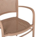 ARMCHAIR POLYPROPYLENE FLOW FK5938.03 CAPPUCCINO 55x53x86Hcm. ARMCHAIR POLYPROPYLENE FLOW FK5938.03 CAPPUCCINO 55x53x86Hcm.