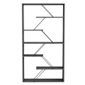 BOOKCASE TARS FK2240.20 GREY MELAMINE-BLACK METAL RODS 84x24x157Hcm. BOOKCASE TARS FK2240.20 GREY MELAMINE-BLACK METAL RODS 84x24x157Hcm.
