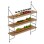 WALL SHELVES ACHALA FK9185.11 MELAMINE IN NATURAL OAK 60x15x68Hcm.