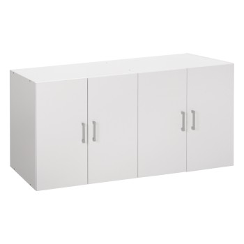 UPPER CABINET FOR 4-LEAF WARDROBE FK352.05 FERNANDA MELAMINE IN WHITE 120,5x41,5x60,5Hcm.