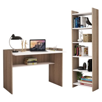 OFFICE SET 2PCS FK11774.12 MELAMINE IN SONOMA-WHITE