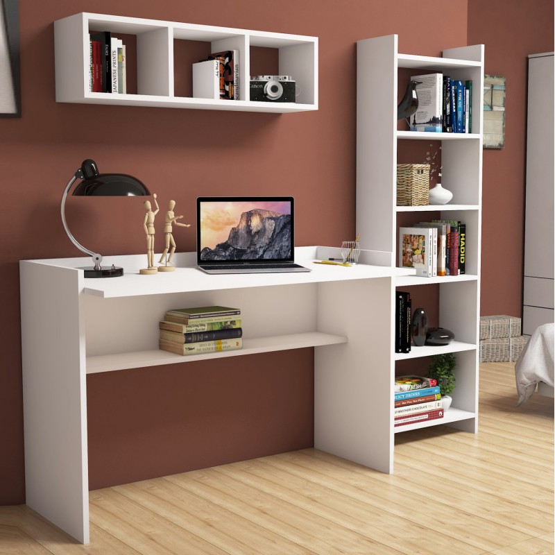 OFFICE COMPOSITION FK11776.11 3PCS MELAMINE IN WHITE COLOR OFFICE COMPOSITION FK11776.11 3PCS MELAMINE IN WHITE COLOR