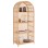 BOOKCASE SIMOK FK9552 MADE OF NATURAL RATTAN IN NATURAL COLOR 80x40x182Hcm.