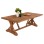OUTDOOR CROSS LEG DINING TABLE FK5964 RECYCLED TEAK WOOD IN NATURAL COLOR 240x100x75Hcm.