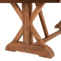 OUTDOOR CROSS LEG DINING TABLE FK5964 RECYCLED TEAK WOOD IN NATURAL COLOR 240x100x75Hcm. OUTDOOR CROSS LEG DINING TABLE FK5964 RECYCLED TEAK WOOD IN NATURAL COLOR 240x100x75Hcm.
