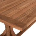 OUTDOOR CROSS LEG DINING TABLE FK5964 RECYCLED TEAK WOOD IN NATURAL COLOR 240x100x75Hcm. OUTDOOR CROSS LEG DINING TABLE FK5964 RECYCLED TEAK WOOD IN NATURAL COLOR 240x100x75Hcm.