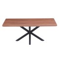 COFFEE TABLE FK9470.02 MDF WITH WALNUT VENEER TOP-BLACK METAL BASE 120x60x45.5Hcm. COFFEE TABLE FK9470.02 MDF WITH WALNUT VENEER TOP-BLACK METAL BASE 120x60x45.5Hcm.