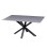 COFFEE TABLE FK9470.05 GREY MARBLE SINTERED STONE TOP-BLACK METAL BASE 120x60x45,5Hcm.