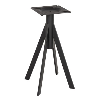 TABLE BASE FK5918 BLACK METAL 37,5x37,5x73Hcm.