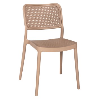 CHAIR POLYPROPYLENE MEKO FK5934.03 CAPPUCCINO 51x52x80Hcm.