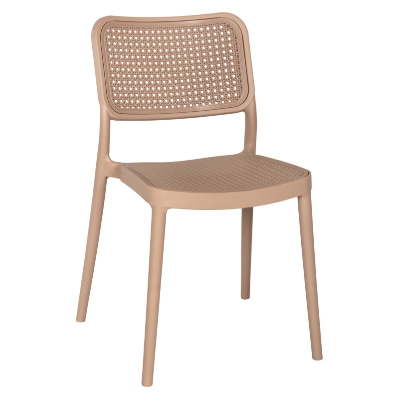 CHAIR POLYPROPYLENE MEKO FK5934.03 CAPPUCCINO 51x52x80Hcm. CHAIR POLYPROPYLENE MEKO FK5934.03 CAPPUCCINO 51x52x80Hcm.