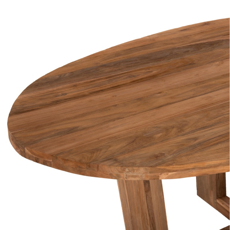 DINING TABLE IN OVAL SHAPE FK9558 RECYCLED TEAK WOOD 209x109x80Hcm. DINING TABLE IN OVAL SHAPE FK9558 RECYCLED TEAK WOOD 209x109x80Hcm.