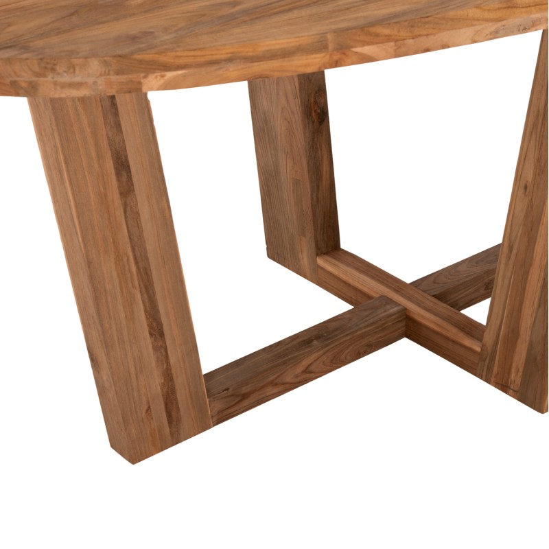 DINING TABLE IN OVAL SHAPE FK9558 RECYCLED TEAK WOOD 209x109x80Hcm. DINING TABLE IN OVAL SHAPE FK9558 RECYCLED TEAK WOOD 209x109x80Hcm.