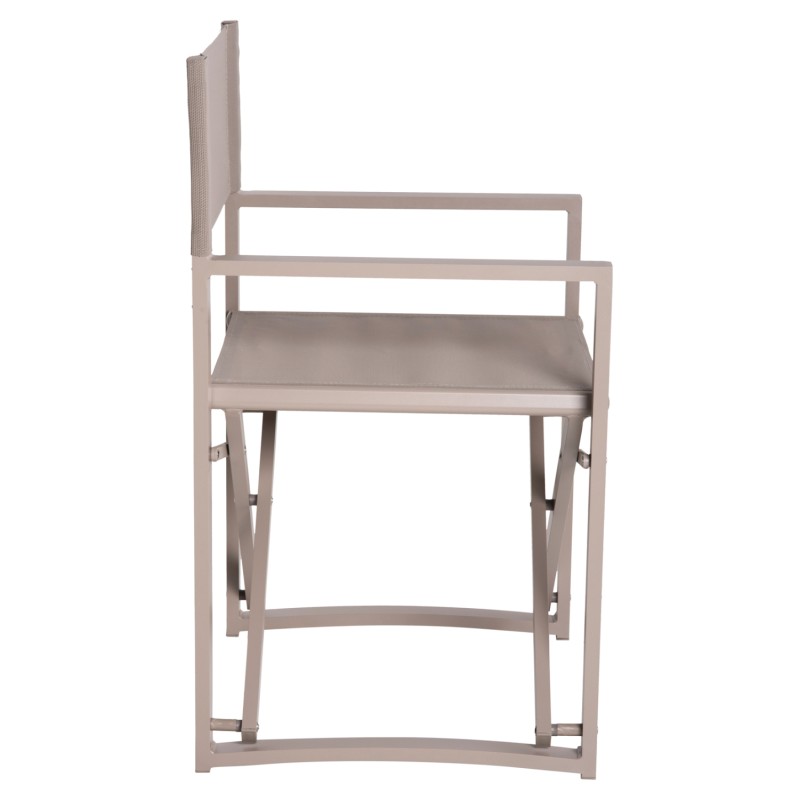DIRECTOR'S CHAIR ALUMINUM DUPRE FK5094.03 CHAMPAGNE COLOR 57x48,5x85.5Hcm. DIRECTOR'S CHAIR ALUMINUM DUPRE FK5094.03 CHAMPAGNE COLOR 57x48,5x85.5Hcm.