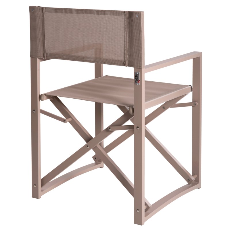 DIRECTOR'S CHAIR ALUMINUM DUPRE FK5094.03 CHAMPAGNE COLOR 57x48,5x85.5Hcm. DIRECTOR'S CHAIR ALUMINUM DUPRE FK5094.03 CHAMPAGNE COLOR 57x48,5x85.5Hcm.